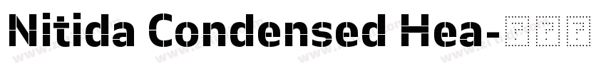 Nitida Condensed Hea字体转换